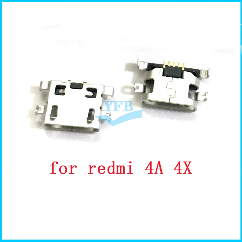 50 шт. USB разъем питания для Xiaomi Redmi 4A 4x3 S Note 4 зарядный порт Разъем Запасные части
