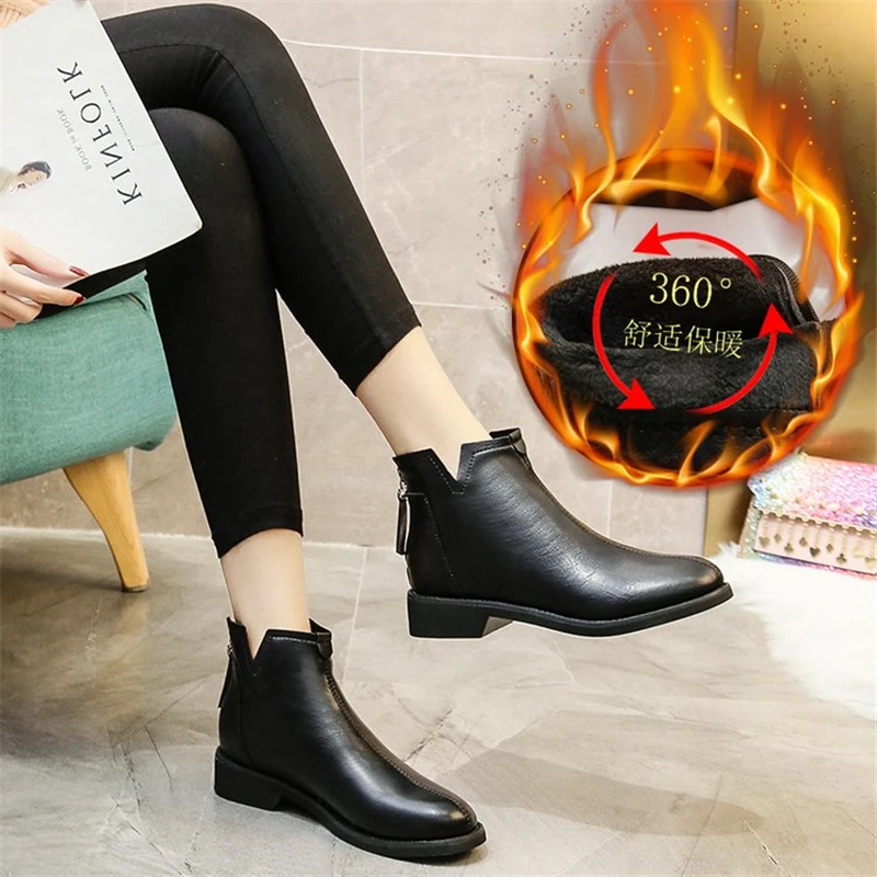Botas Mujer женские ботильоны коллекция 2019 года женская обувь из натуральной кожи