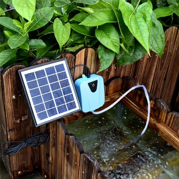 

Solar Powered Oxygenator Water Mini Aquarium Air Pump Plant Fish Tank Oxygen Air Compressor Aerator Solar Aeration Pump