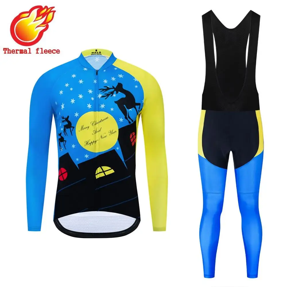 Abbigliamento ciclismo invernale зимний термальный флисовый велокостюм bicicleta ropa hombre equipacion uniforme - Цвет: 2