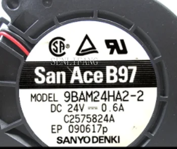 

Free shipping 9BAM24HA2-2 DC 24V 0.6A 2-Wire 97X97X33mm Server Blower Fan
