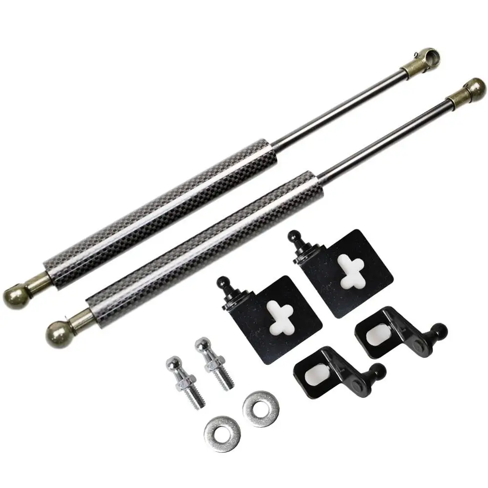  for Opel Corsa E 2014-2019 Font Bonnet Hood Modify Gas Struts Carbon Fiber Lift Support Shock Dampe