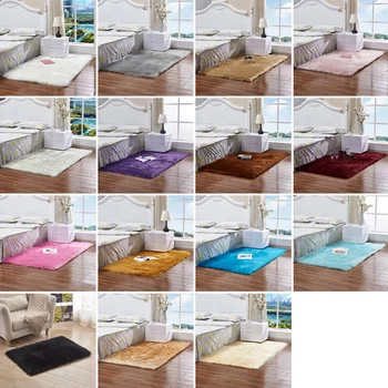 

Faux Wool Sofa Carpet Mat Whole Wool Cushion Living Room Bedroom Long Plush Blanket Baby Nursery Childrens Room Rug J2Y