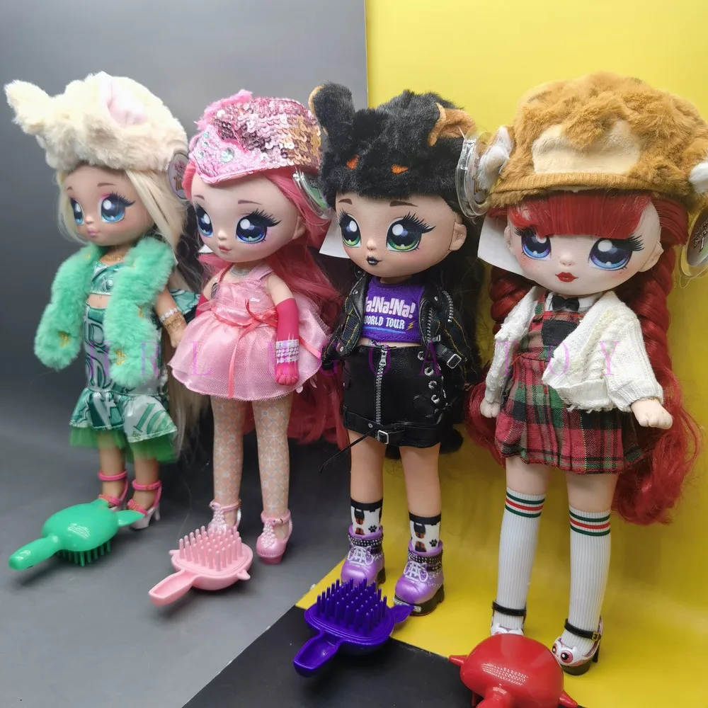 오리지널 NANANA Youth Edition 29cm 큰 여동생 인형 및 신발 소녀 Dressup DIY 선물 장난감