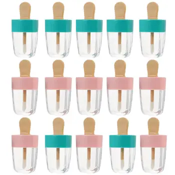 

16pcs Ice Cream Lipstick Empty Tube Lip Gloss Tube Lipstick Container for Empty Bonus Package Lipstick Storage