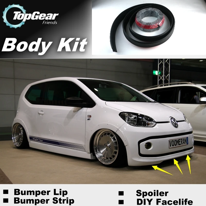 Bumper Lip Deflector Lips For Volkswagen VW Up Spoiler Skirt For Top Gear Fans to Cars Tuning / Body Kit / Strip|body tuning|tuning body kitbody kits tuning - AliExpress