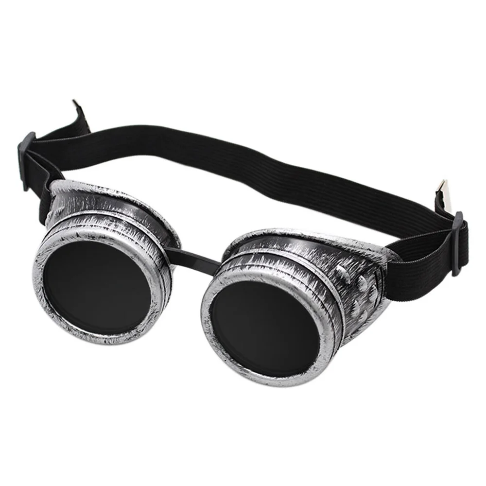Heavy Metal Vintage Welder Goggles Retro Labor Glasses Steampunk Gothic Style Welding Punk Man Woman Protective Eyes Cosplay