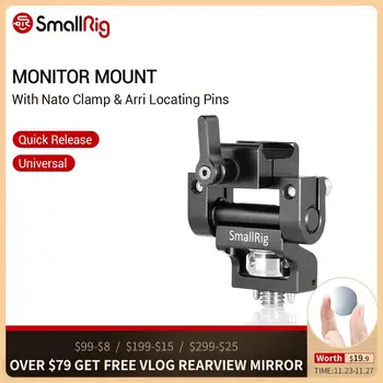 

SmallRig Screen Monitor Mount with Nato Clamp and Arri Locating Pins For 5"or 7" Monitor Cage EVF Mount - 2256