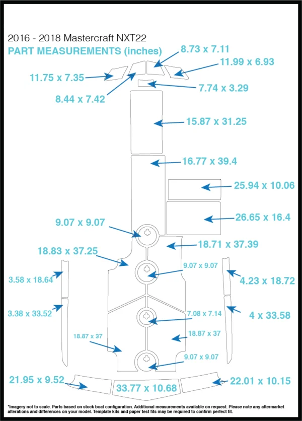 Mastercraft NXT22 коврик для кокпита лодка EVA Тиковый настил 1/" 6 мм