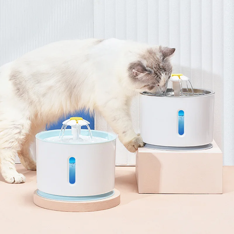 Pet  Water Fountain Dog Cat Electric Automatic Water Feeder Dispenser Container LED Water Level Display For Dogs Cats Drink