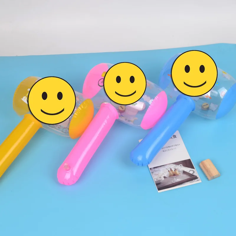 

Yiwu Supply of Goods Inflatable Cartoon Pattern Toy Hammer Toy CHILDREN'S Toy Gift