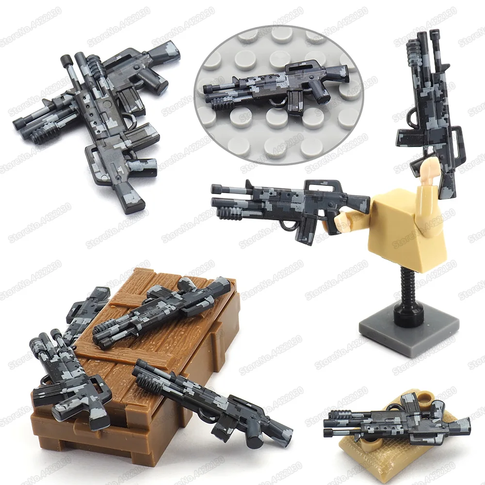 MOC-Military Series Rifle Building Blocks Set for Halos, Assault