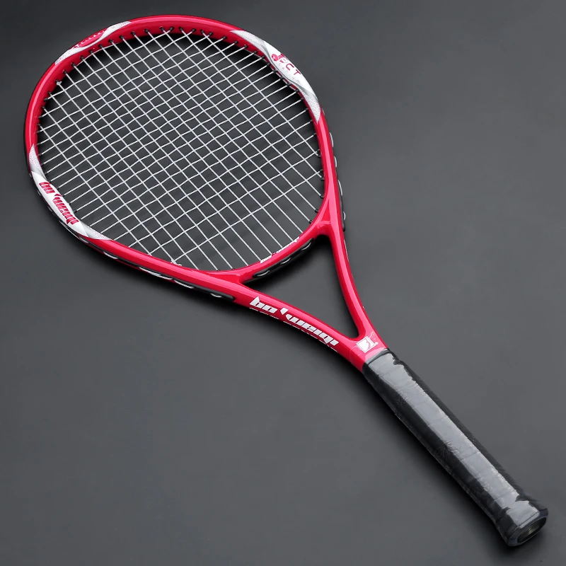 Ultra Light Training Aluminum Alloy Carbon Tennis String Racket Adult Padel Professional Racquet Bag Women Men Coach Recommended