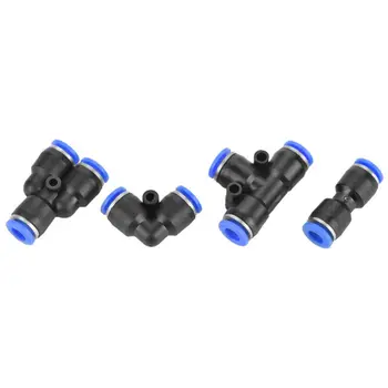 

40pcs Pneumatic Joint 1/4 Inch Connector Air Line Quick Connector Y Unions