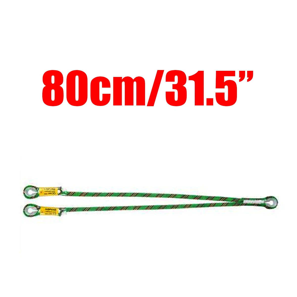 80cm Профессиональный скалолазание 10,5 мм динамический шнур мощность~ корова Хвост веревка V-образный Защитная стропа безопасности Оборудование для горного туризма/альпинизма - Цвет: 80cm