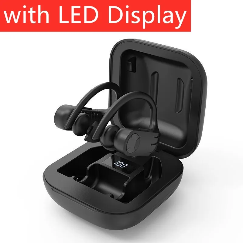 with led display Тип-c Bluetooth наушники B1 TWS беспроводные наушники 5,0 наушники Handsfree спортивные наушники гарнитура для Android IPhone - Цвет: with led display