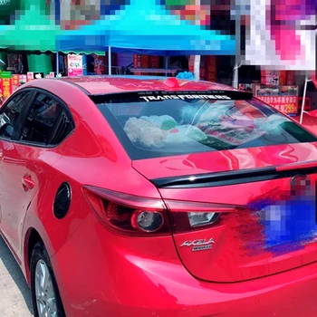 

UBUYUWANT ABS Material Roof Spoiler For Mazda 3 Axela 2014-2018 Primer Color Car Tail Wing Decoration Rear Spoiler