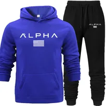 Men's Sets Hoodie and Pants Print Alpha Jackets Sweatsuit Male Sportswear Tracksuit Men Set 2019 Brand Sporting Wear Track Set Men's Sets Hoodie and Pants Print Alpha Jackets Sweatsuit Male Sportswear Tracksuit Men Set 2019 Brand Sporting Wear Track Set