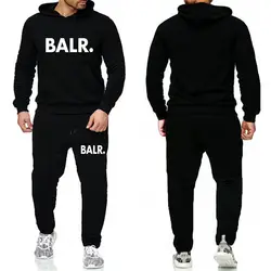 Новый мужской спортивный комплект BALR 2019 осенние толстовки спортивные комплекты мужские спортивные костюмы из двух предметов мужские
