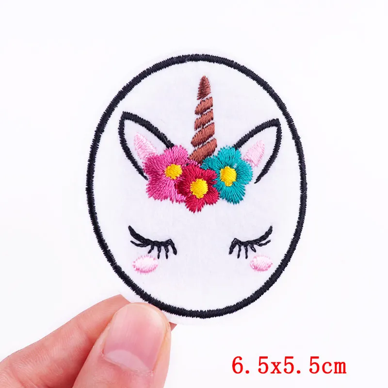 Cartoon Corgi Embroidery Patch Animal Unicorn Cat Patches For Clothing Thermoadhesive Patches Letter Love Patches On Clothes 