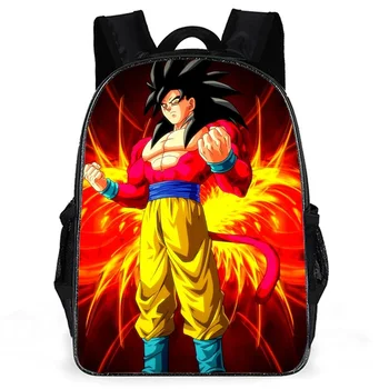 

New Cartoon Dragon Ball Legends Print School Backpack For Teenage Boys Student Kids Canvas Children Primaris Schoolbags