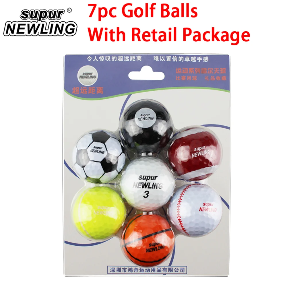 Golf Balls Game New Outdoor Sport 7pcs lot Two Piece With Retail