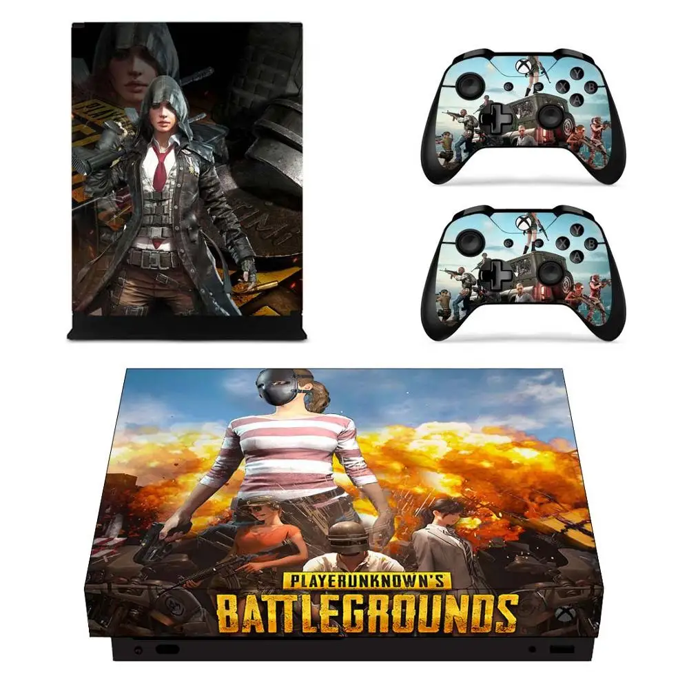  PUBG Stickers For Xbox One X Viny Skin Decals Sticker Cover Pegatina Adesivos For Xbox one X Consol