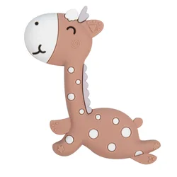 Anneau de dentition de silicone en forme d'animaux,chien, dinosaure, Koala, accessoires pour chaînes sucette sans BPA pour bébé, 