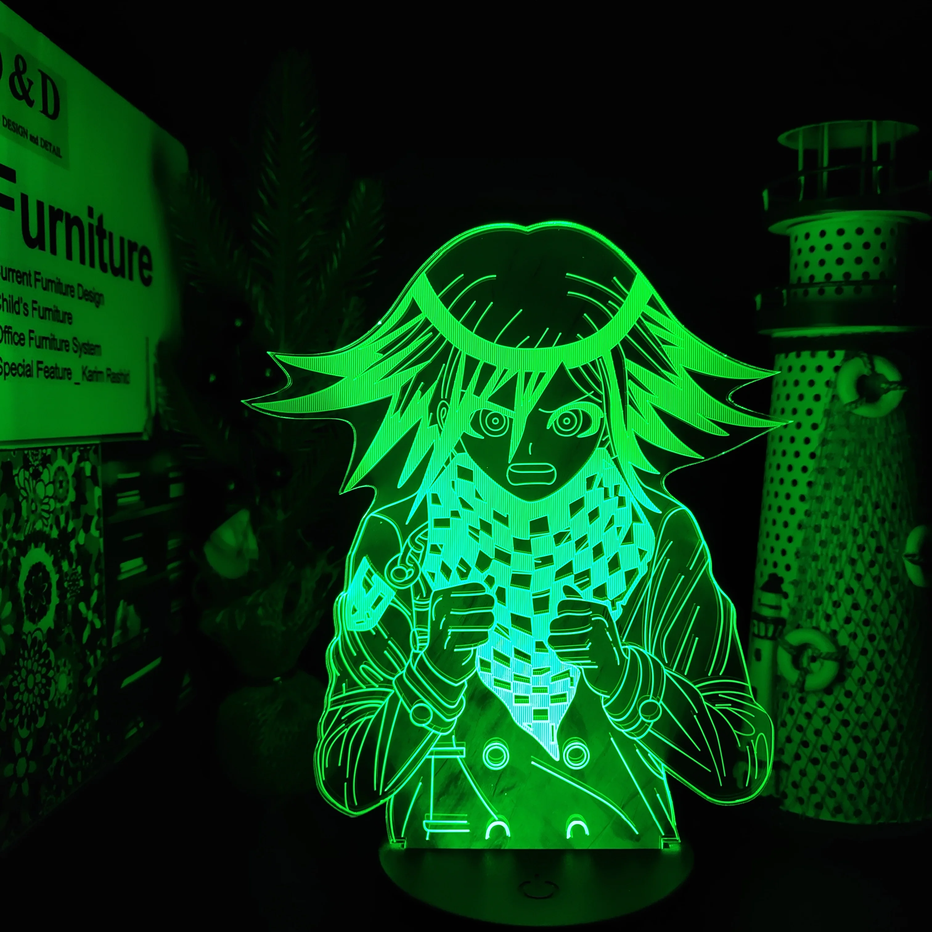Danganronpa KOKICHI OMA 3D Светодиодная лампа меняющая цвет ночники для рождественского