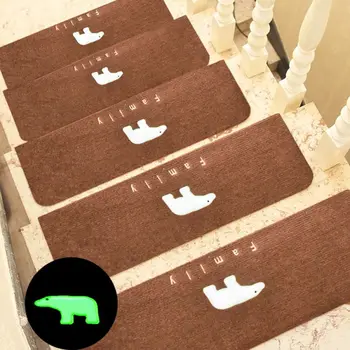 

Stair Treads Luminous Bear Non-Slip Carpet Indoor Carpet Stair Tread Treads Stair Rugs Mats Rubber Backing