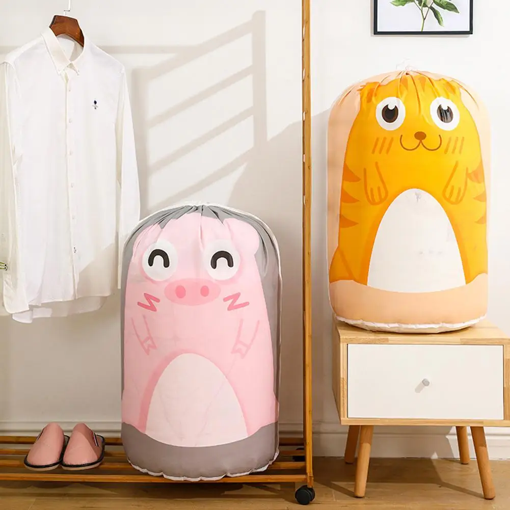 1 шт. цилиндрическая сумка для хранения одежды с принтом тигра свиньи мыши