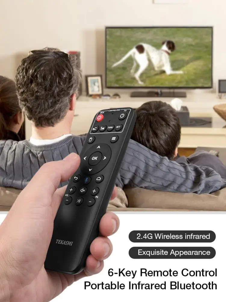 Wireless Bluetooth Remote Control Portable 6 Key Infrared Learning