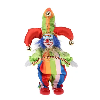 

Fast shipping 6inch vintage clown ,vintage toy standing clown porcelain hand painted happy clown doll
