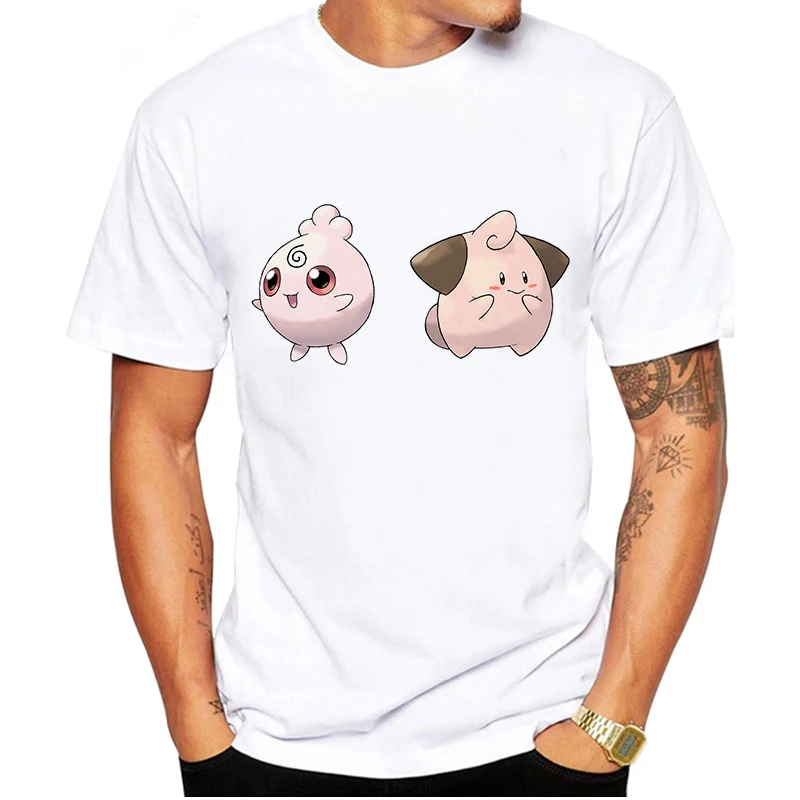 LUSLOS модная футболка с покемоном Kawaii, футболка с японским аниме, мужские футболки с принтом в стиле Пикачу, топы, уличная одежда для мужчин - Цвет: XMT0576