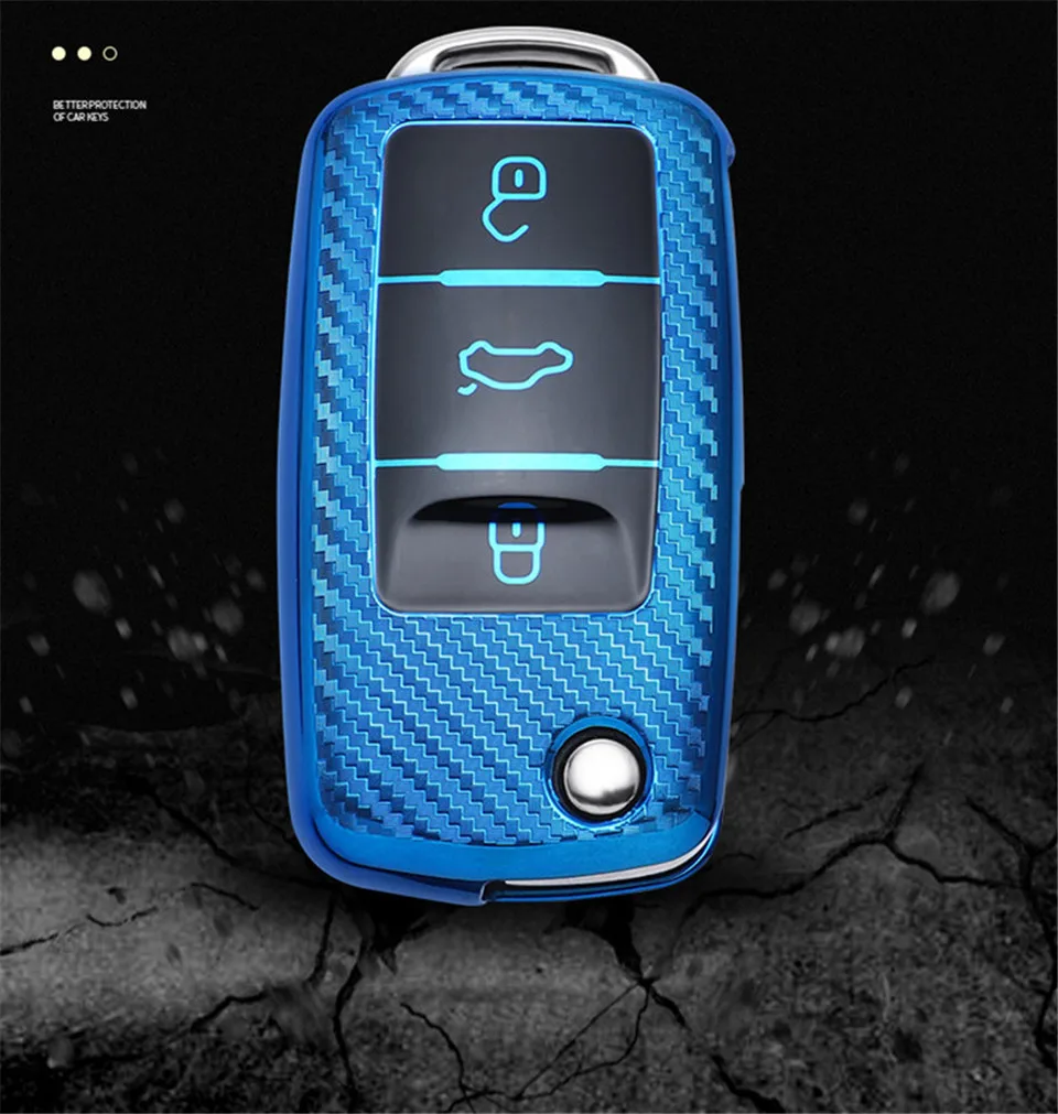 Cover chiave telecomando per VW volkswagen Polo Bora Tiguan Passat Golf 6 Lavida - H3c856c6dea3648fb933b2334d097107dW