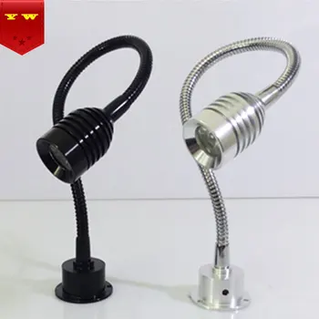 

3W LED Hoses Wall Lamp Flexible Home Hotel Bedside Reading Wall Light Modern Fashion Book Lights Aluminum LED Bulbs AC 110V 220v