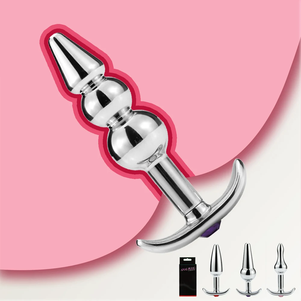 Metal Butt Plug Anal Anus stimulation Vaginal Dildo Masturbation Massage Beads For Women Men Gay Adults Sex Toys | Красота и здоровье