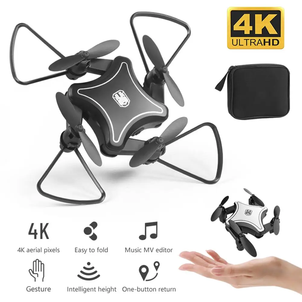 KY902 мини Радиоуправляемый Дрон с камерой Hd 4K высокой четкости WiFi складной пульт