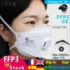 LAIANZHI-mascarilla facial FFP3 con válvula de aire, máscara protectora desechable pm2.5, máscara higiénica con filtro del 99% ► Foto 1/6