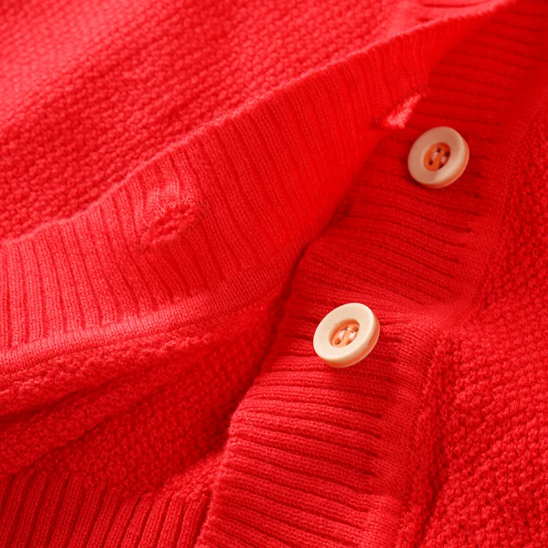 

Girls Thick Needle Sweater 2019 Autumn And Winter New Style Korean-style CHILDREN'S Cardigan Sweater Single Breasted CHILDREN'S