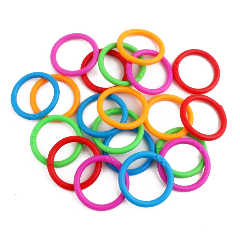 Anillo circular de plástico para escuela, anillas de Aro para Carpeta hojas sueltas, hebilla para de tarjetas de palabras, para cuaderno de oficina, 500 - AliExpress Suministros para oficina