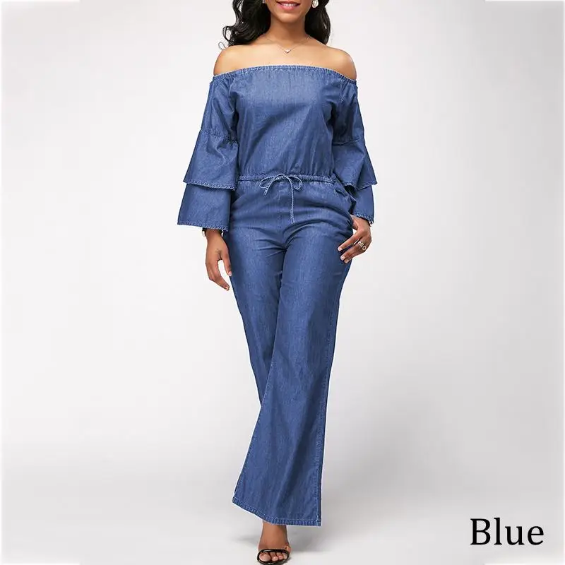 ruffle long sleeve jumpsuit