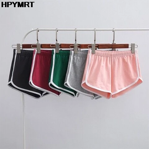 

Sports Shorts Women Summer 2021 New Candy Multicolor Skinny Shorts Casual Lady Elastic Waist Beach Sexy Short Pants Bottoms