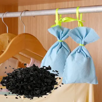 

Mini Natural Air Purifying Bamboo Charcoal Bag Freshener Deodorizer Random Color