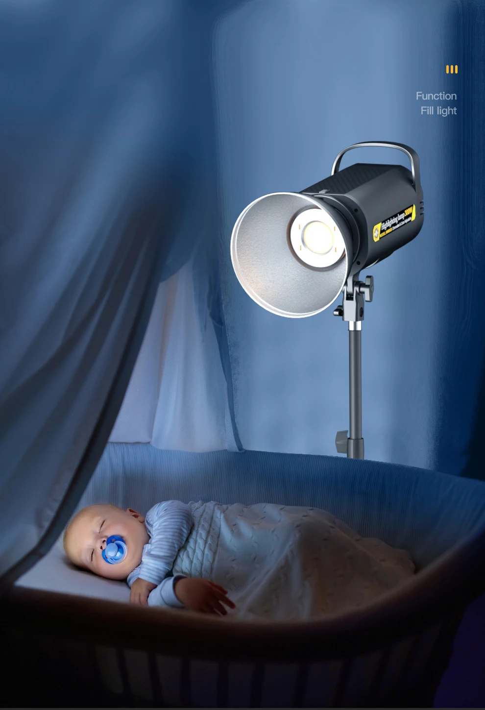 LED Video Light Photography Lamp 100W 3200-5700K Brightness Dimmable Lighting For Studio Video Shooting Portrait Live Streaming