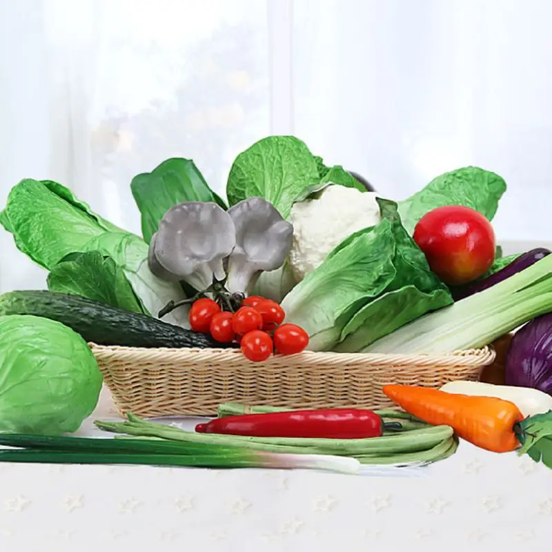 Realistic Lifelike Decorative Artificial Lettuce Fake Vegetables House Kitchen Wedding Party Cabinet Display Decor food model food photography props vegetable ornaments