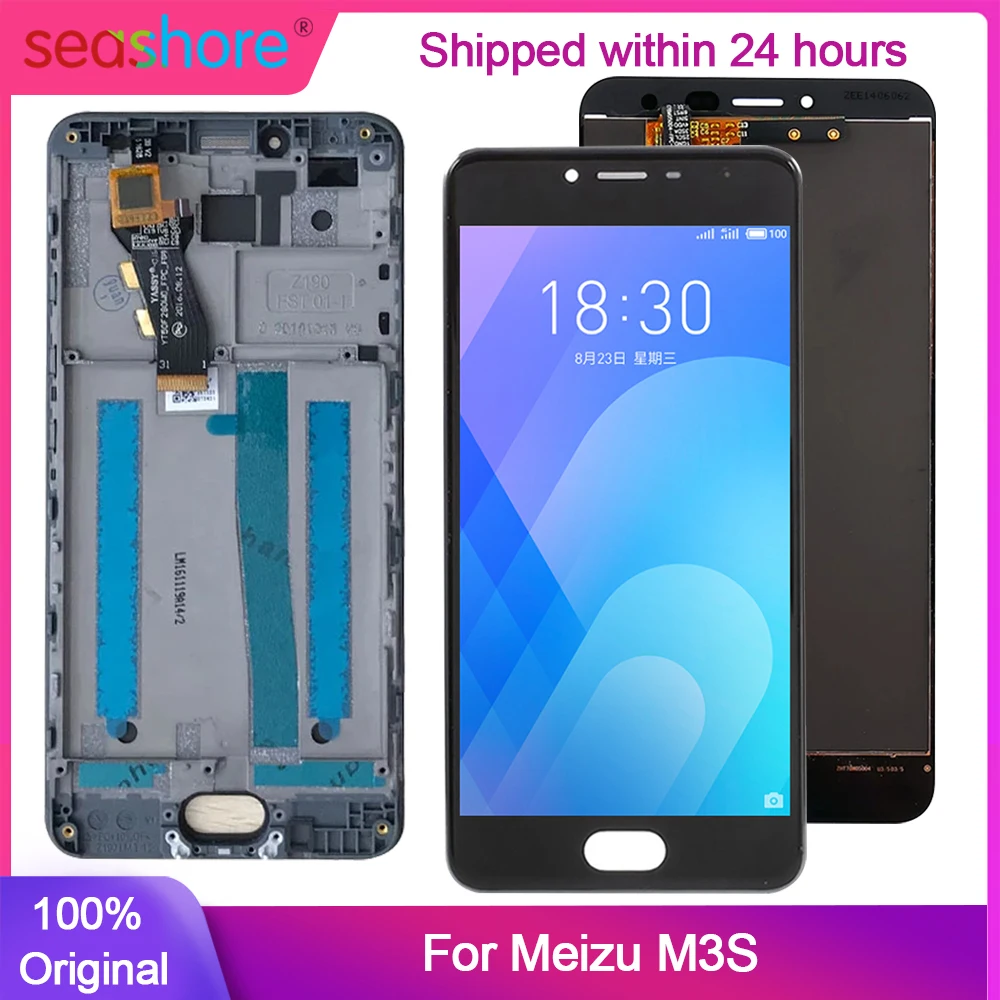 Original Display For Meizu M3S LCD Display Touch Screen For Meizu M3 S LCD Display Digitizer Replacement Parts Y685H Y685C Y685Q