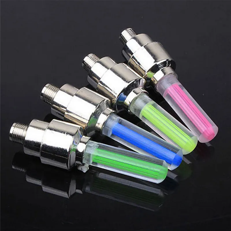 Luz LED para rueda de coche, lámpara de neón para radios, linterna decorativa, tapa de válvula de neumático, 1/2 Uds.