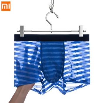 

3pcs Men's Underwear Men Ice Silk Panties Summer Thin Breathable Sexy Boxer Shorts Mens Seamless Modal Antibacterial Underpants
