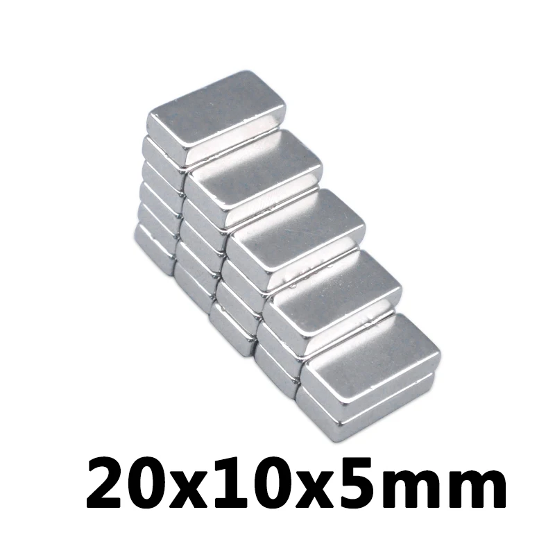 5/10/15 шт. N50 20x10x5 мм сильные магниты бруски 20*10*5 Редкоземельные неодимовые
